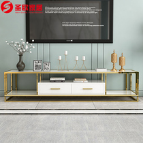 Light luxury TV cabinet modern simple coffee table combination set audition floor cabinet Nordic small apartment TV cabinet bedroom