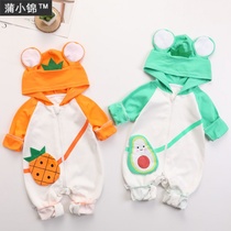 Baby summer dress female cute super cute one-piece baby spring and Autumn cartoon romper pure cotton out of the male newborn clothes