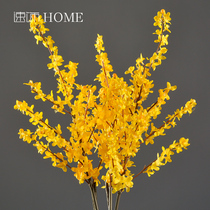 European-style spring flowers simulation flower branches silk flowers fake flower bouquet decoration vase floral Chinese living room flower arrangement ornaments