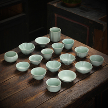 Ruyao tea cup High-grade restoration Ru porcelain small teacup Tea cup Small mouth cup Tea cup Kung Fu tea custom LOGO