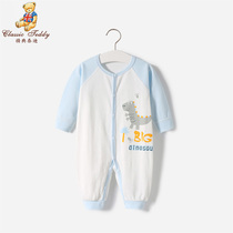 Classic Teddy baby jumpsuit Spring and Autumn Cotton Thin New Year One-year-old newborn baby wearing long sleeve clothes