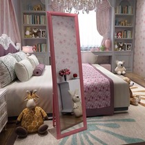 Mini clothing store foldable dress mirror Princess long mirror full-length mirror wall folding room simple wall hanging