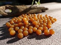 (Support re-inspection) Xishi Xinjiang Hetian Jade round beads and end sugar jade beads accessories whole sugar chain rope lanyard