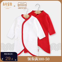 Baby clothes spring newborns jumpsuit cotton butterfly dress 0-3 month Baoha clothes climbing clothes