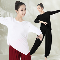 Modern dance long-sleeved top female modal Chinese dance dance suit Classical ethnic loose body clothing practice suit