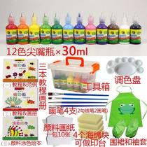 children finger non-plastic washable baby paint neutral 3 years old have