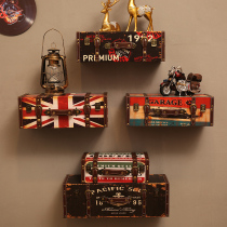 Industrial wind wall decorations bedroom wall hanging porch background wall bar hotel wall rack pendant