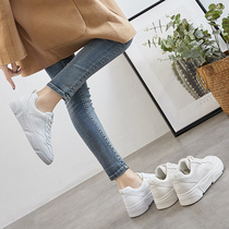 Tide brand 2021 new small white shoes womens shoes Joker leisure sports daddy shoes ins Net red board shoes tide shoes