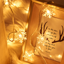 LED small colored lights Flashing lights String lights starry snowflake Christmas Tree Holiday decoration lights ins star lights Room decoration