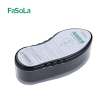 FaSoLa shoe shine artifact Sponge Shoe care brightening double-sided sponge shoe shine Colorless shoe wax shoe polish brush