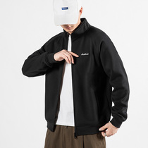 Sweaters mens spring and autumn trend Joker casual handsome clothes Tide brand jacket jacket coat mens autumn wear