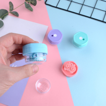 Contact lens box cleaner portable manual cute and small minimalist care fluid meteor cleaning box semi-automatic