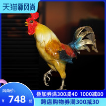 Good luck pure copper lucky chicken decoration Home entrance bedroom decoration decorative crafts Feng Shui rooster