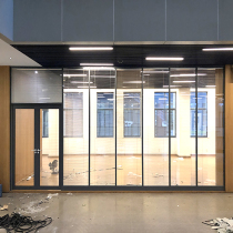Zhejiang Hangzhou double glass office built-in louver high partition new soundproof and fireproof all steel electric adjustment