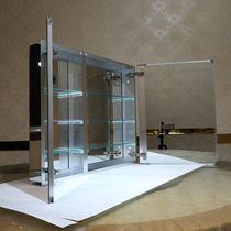 Mirror cabinet Wall-mounted toilet toilet wall-mounted stainless steel toilet Bathroom mirror storage mirror mirror