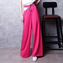 2020 Spring Autumn New Original Juku Pants Woman High Waist Cotton Ins Ultra Fire Pants Chic Wind 100 Lap Pants