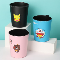  Car trash can Car inner storage bag cartoon cute hanging creative car car with front and rear storage bucket