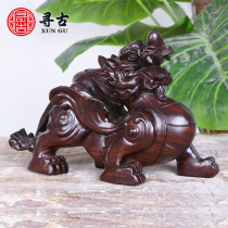 Looking for ancient ebony wood carving a pair of solid wood carving home office decoration crafts opening gifts