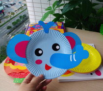 Puzzle early education children handmade DIY kindergarten creative stickers hands-on toys art paper plate stickers 3-5-7 years old