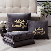 Pillow Small quilt dual-use cushion blanket Office sleeping pillow Car car multi-purpose folding pillow