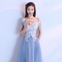 Bridesmaid dress 2021 new summer bridesmaid group dress sister dress slim and thin student graduation chorus dress female