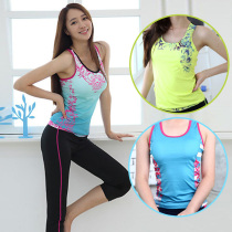 Summer slim beauty back gathers yoga vest aerobics sports bra yoga tights yoga belly lift hip