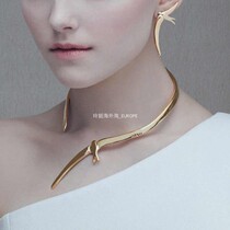 Spanish niche Tide brand UNOde50 bird collar handmade Japanese style gilded silver light luxury