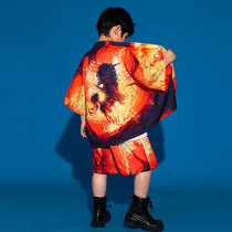 Street dance children Chaoking boy suit Xia Guochao Hip hip hop performance clothing Shauiphop handsome performance out of service