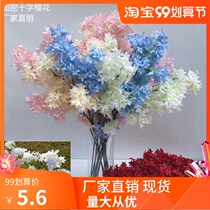 Factory direct wedding simulation flower encryption cross cherry blossom lilac flower hotel wedding photography soft decoration project decoration