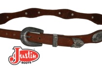 Incense Bar-Western Justin Western Cowboy womens cowhide leather belt bar decoration Personal collection