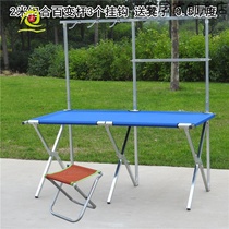 Stalls folding tables night market stalls shelves multi-functional portable mobile display thickened