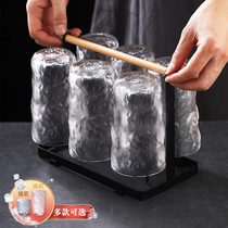 Japan-style glass-cup suit Living room Home water cup Tea tea cups Ins juice Cup Whisky Glacier Beer Cups
