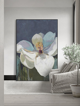 Modern minimalist living-room floor painting sofa Background wall Decorative Hanging Painting Light Extravagant and Vertical Version Giant floral fresco