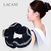 Hair ring head flower large intestine ring Hair rope Korean temperament tie hair Ponytail pan head meatballs Hair decoration rubber band flannel ring