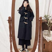 International big high-end womens clothing clear cabin pick-up and tail slips to handle foreign trade export original single horns button hair and coat tide