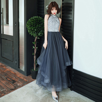 Banquet Evening Dress Lady 2021 New Summer High-end Atmospheric Elegance Simple And Generous Temperament Host Annual Meeting Women
