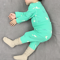 Babys home Bedroom Clothing Suit Spring Autumn High Waist And Belly Repair Body Underwear Single Layer Baby Pyjamas 2 pieces