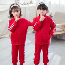 Primary school Childrens school uniforms Autumn winter clothing Thickened Children Class Clothes Sports Suit Teachers Kindergarten Garden Clothing Winter Three Sets