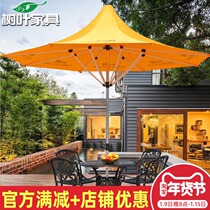 Outdoor Beach Umbrella Round Inverted Flower Umbrella Midpost Umbrella Pendulum Stall Folding Commercial Advertising Umbrella Open-air Outdoor Umbrella