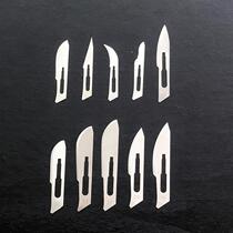 Curved carving knife No 12 surgical blade cutting plastic rubber trimming burrs trimming plant scythe