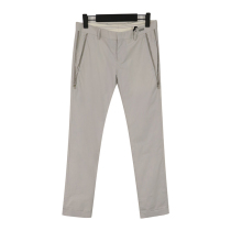 Special 550-R CHMOND mens gray fashion all-match nine-point casual pants hems crimped large pocket zipper design