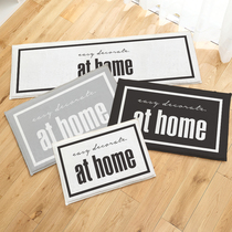 MZao Nordic flannel HOME bedroom floor mat entrance mat bathroom non-slip absorbent foot mat living room carpet boutique