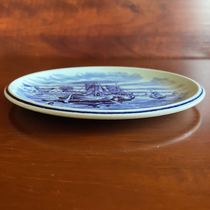 World Hall of Fame#RoyalBochDelftSphinx Delft Collection plate Dutch name Vintage Porcelain