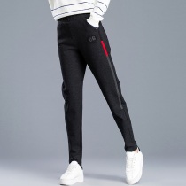 Tide brand casual pants womens 2021 autumn and winter New Fashion Korean version of loose sports pants high waist slim Joker Haren pants