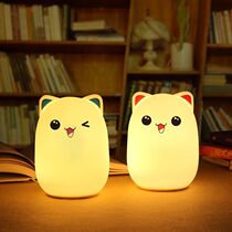 Creative and cute colorful LED cute bear silicone clap lamp decompression vent atmosphere lamp toy gift