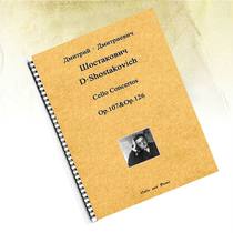 Shostakovich 2 cello concertos cello piano accompaniment score cello score