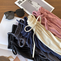 Giant comfortable copper ammonia silk hand a texture of skin-friendly soft thin section comfortable elastic waist sports sweatpants