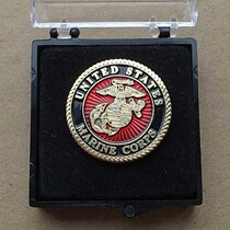 United States Marine Corps Metal Badge Marine Corps Mini Identity Badge Military Fan Memorial Medal Medal