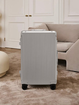 eazz suitcase 20 inches silent steering wheelbox male and female aluminum frame pull box boarding large capacity pc travel box