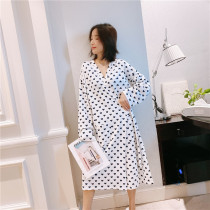 Day series and sleeping skirts womens spring and autumn lovely peach heart printed pyjamas big code fat mm200 catty mm200 catty bathrobe